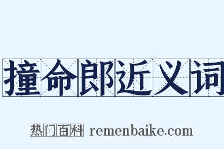 撞命郎近义词是什么意思的图片